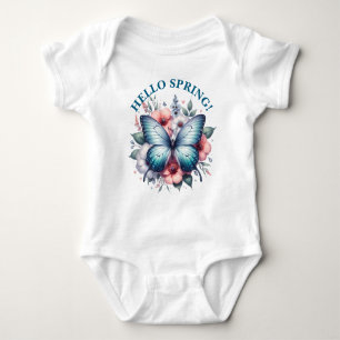 Hallo Frühlingsschmetterling-96282 Baby Strampler