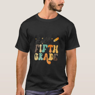 Hallo Fünfte Klasse 5. Klasse zurück zum Schullehr T-Shirt