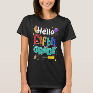 Hallo Fünfte Klasse Team 5. Klasse Lehrer zurück T-Shirt