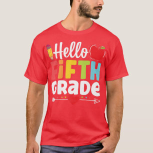 Hallo Fünfte Klasse Team 5. Klasse zurück zur Schu T-Shirt
