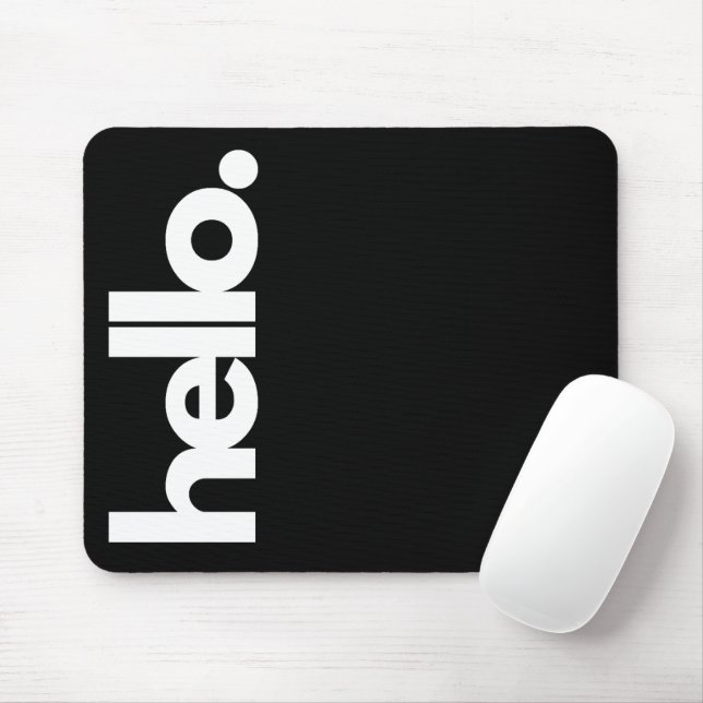 "Hallo" Funny Quotes Maus Pad Mousepad (Mit Mouse)