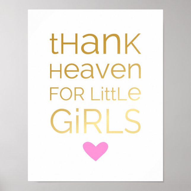 Hallo für kleine Mädchen - Pink - Poster (Vorne)