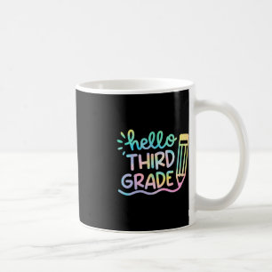 Hallo Gefärbte Krawatte Lehrer der dritten Klasse Kaffeetasse