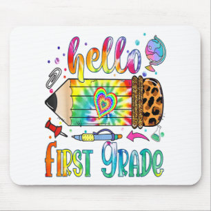 Hallo Gefärbte Krawatte Leopard Leopard Stift Zurü Mousepad