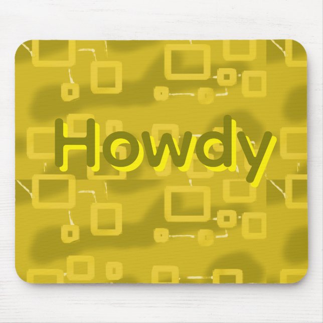 Hallo Geometrisch  Mousepad (Vorne)