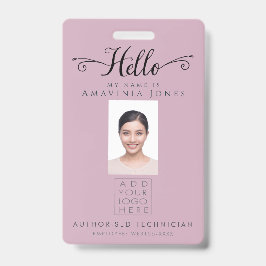 Hallo Geschäftsfoto-ID Identifikationsplastik Ausweis