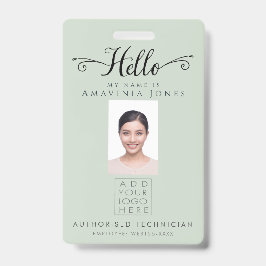Hallo Geschäftsfoto-ID Identifikationsplastik Ausweis