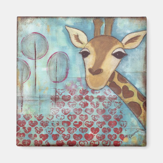 Hallo ~ Giraffe Magnet (Vorne)