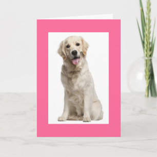 Hallo Golden Retriever Welpen-Hund-Grußkarte Karte