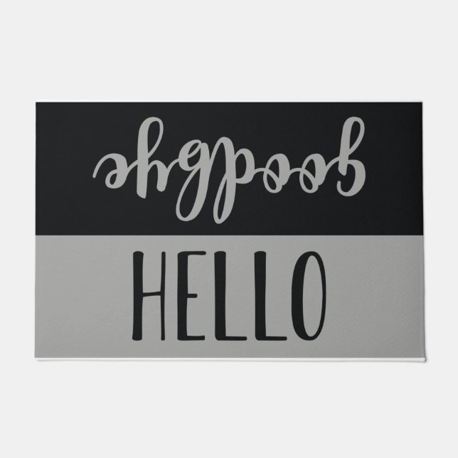 Hallo Goodbye Fußmatte (Vorderseite)