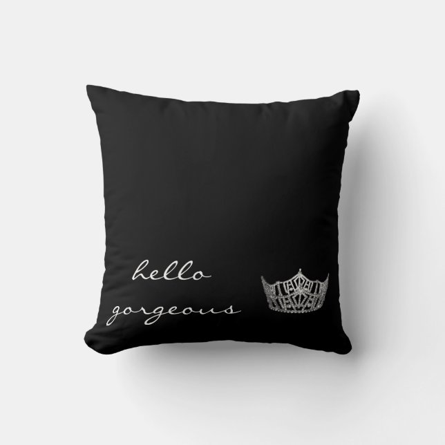 Hallo Gorgeous Pageant Kronenkissen Kissen (Vorderseite)