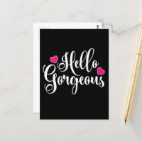 Hallo Gorgeous Postcard