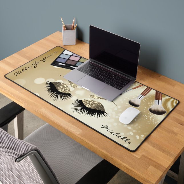 Hallo Gorgeous - Schöne Augen - Personalisieren Schreibtischunterlage (Büro 2)
