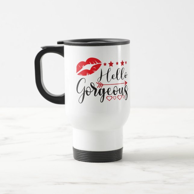 Hallo Gorgety Cosmetologin Makeup Artist Reisebecher (Links)