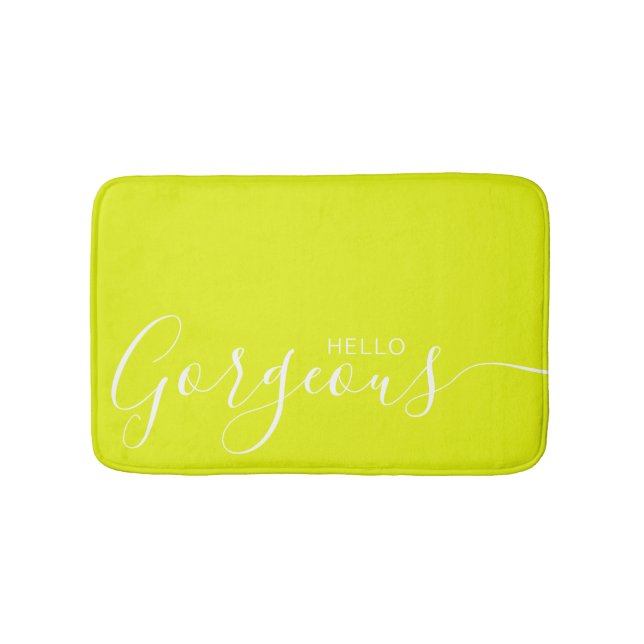 Hallo Gorgeuse Minimalistisch   Badematte (Vorderseite)