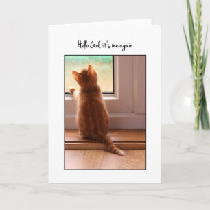 Hallo Gott, es ist wieder mein Kitten Blank drinne Karte
