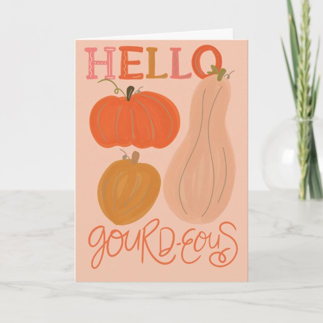 Hallo Gourd-artig Vielen Dank, dass Sie geklappte  Karte (Vorderseite)