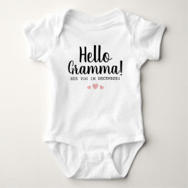 Hallo Gramma Schwangerschaft Ankündigung Baby Strampler