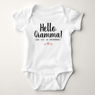 Hallo Gramma Schwangerschaft Ankündigung Baby Strampler