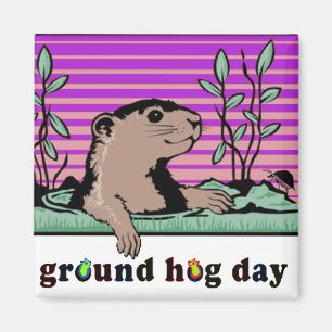 Hallo, Groundhog's Shadow - Magnet