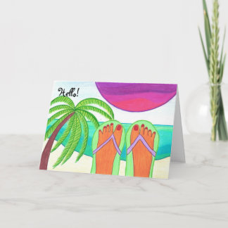 Hallo! Grußkarte Karte