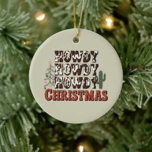 Hallo Hallo Hallo Weihnachten Familie Xmas Party G Keramik Ornament