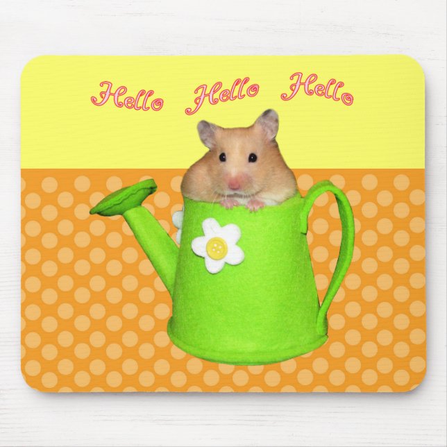 Hallo hallo Hamster Mousepad (Vorne)
