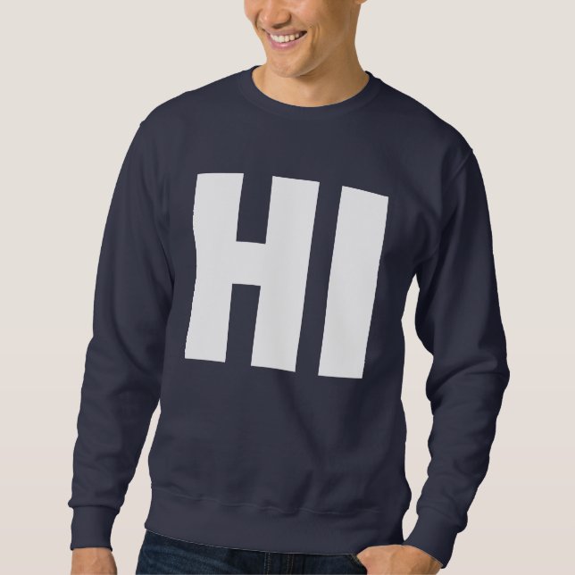 HALLO (hallo) Sweatshirt (Vorderseite)