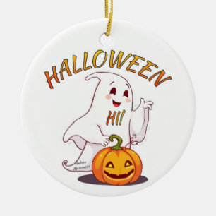 Hallo! Halloween Keramik Ornament