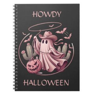 Hallo Halloween Western Cowboy Geist & Lasso Notizblock