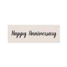 Hallo/Happy Anniversary Mini Business Card