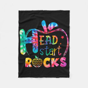 Hallo Head Start Rock Tie Dye Byck Zur Schule Lehr Fleecedecke