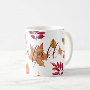Hallo Herbst-Blattwerk Kaffeetasse
