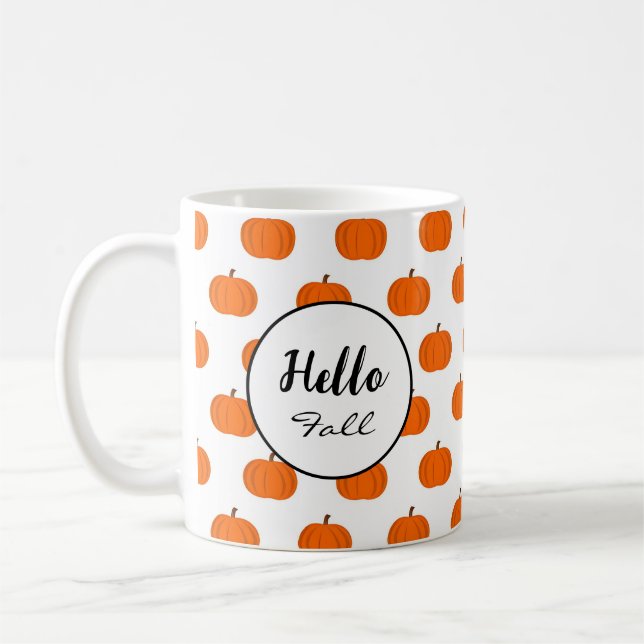 Hallo Herbst-Elegant Feierlich gemütlichen Herbst Kaffeetasse (Links)