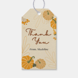 Hallo Herbst Herbst danke benutzerdefinierten Tags Geschenkanhänger
