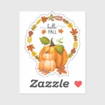 Hallo Herbst Herbstleaves und Pumpkins Vinyl