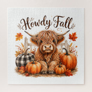 Hallo Herbst Highland-Kuh Frohes Erntedankfest Her