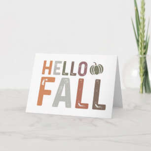 Hallo Herbst Karte