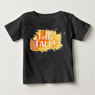 Hallo Herbst Kleinkind-Tee, Kind Herbst-Shirt Baby T-shirt