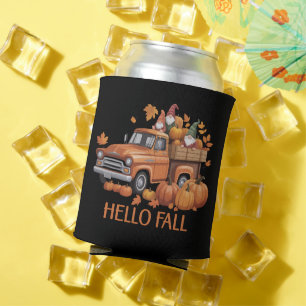 Hallo Herbst Kürbis Pickup Truck Gnom Herbst Baum  Dosenkühler