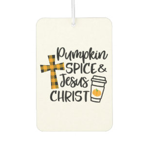 Hallo Herbst Kürbisgewürz & Jesus Christus Herbst  Autolufterfrischer