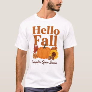 Hallo Herbst-Kürbisgewürz-Saison    Herbsternte T-Shirt