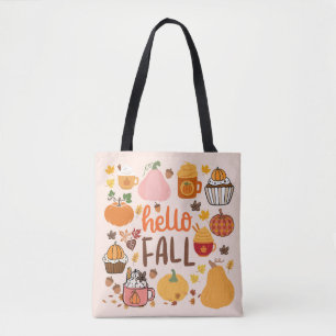 Hallo Herbst Kürbisse Tasche