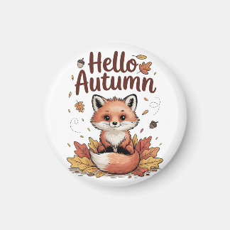 Hallo Herbst Magnet