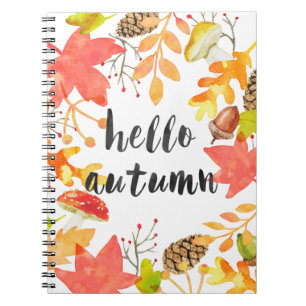 Hallo Herbst Notizblock