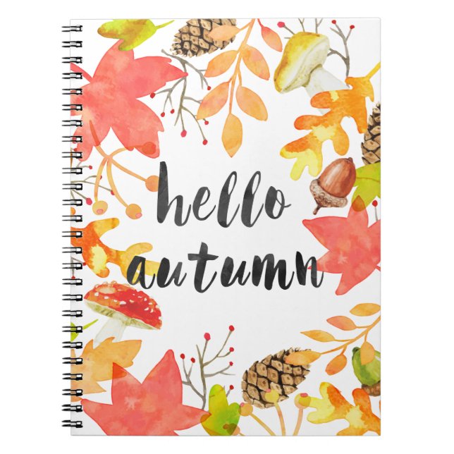 Hallo Herbst Notizblock (Vorderseite)