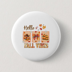 Hallo Herbst Stimmung Coquette Schleife Kürbis Gew Button