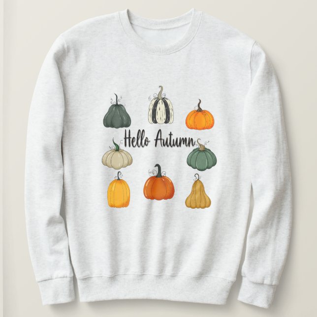 Hallo Herbst Sweatshirt (Design vorne)