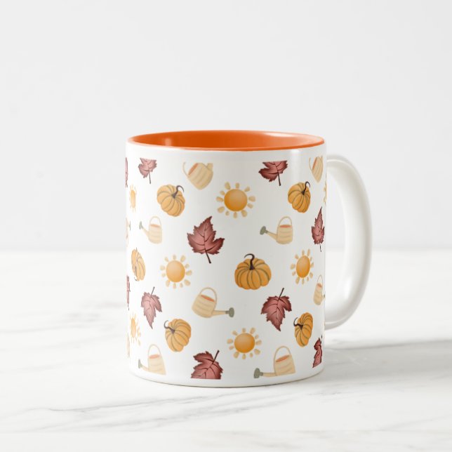 „Hallo Herbst“ Tasse | Gemütliche Herbstästhetik | (VorderseiteRechts)