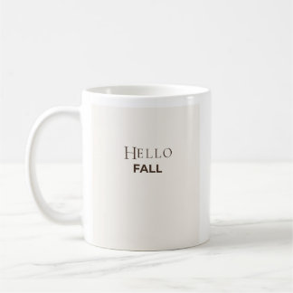 Hallo Herbst Tasse | Minimalistische Herbst-Kaffee